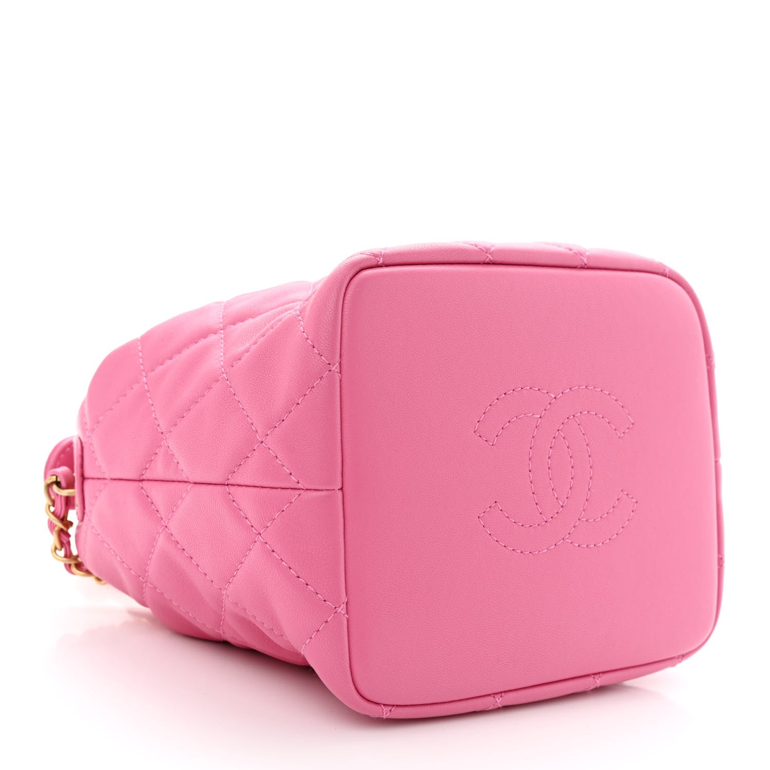 Chanel Lambskin Quilted Small Perfect Meeting Hobo Pink 4 of 10