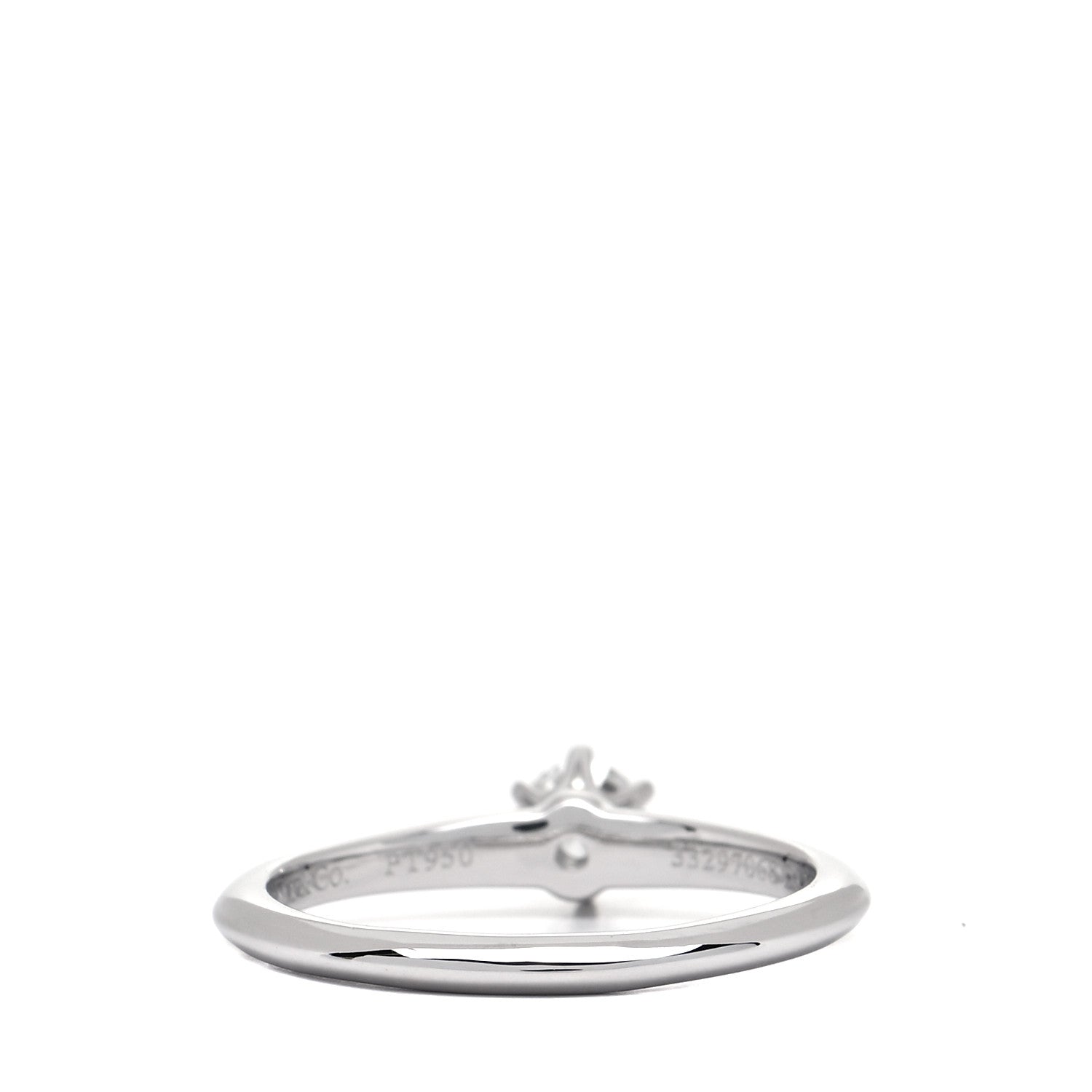 Tiffany Platinum Diamond .25ct Solitaire Engagement Ring 52 6 3 of 7