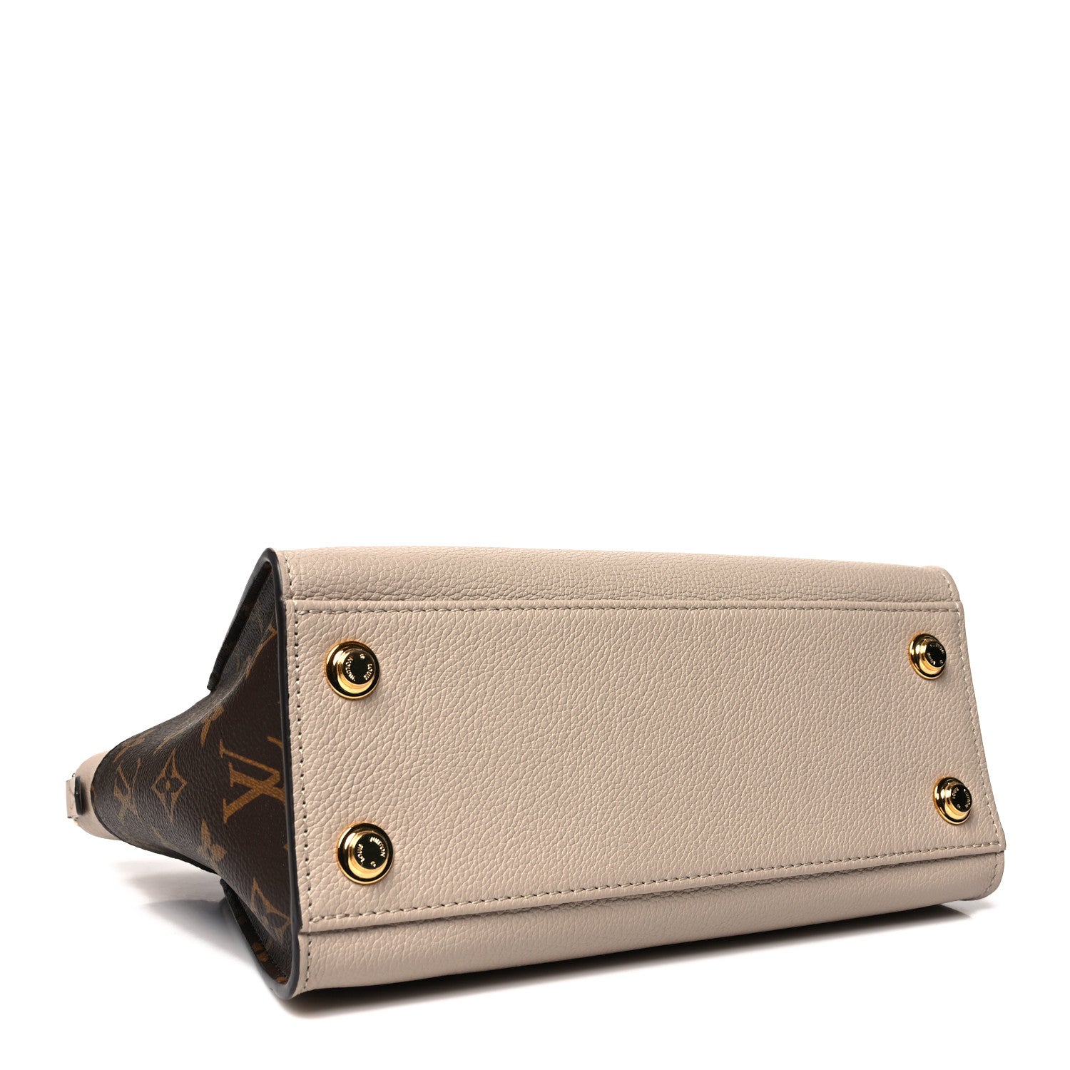 Louis Vuitton Calfskin Monogram On My Side PM Greige 4 of 11