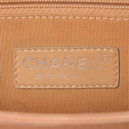 Chanel Washed Lambskin Quilted Medium Chain Around Flap Dark Beige 6 of 8