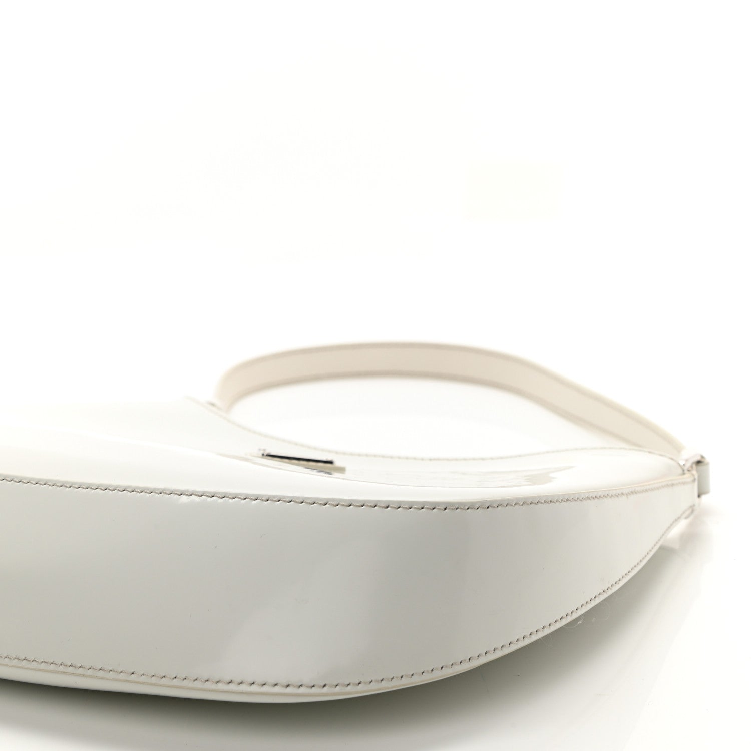 Prada Spazzolato Cleo Shoulder Bag White 7 of 7
