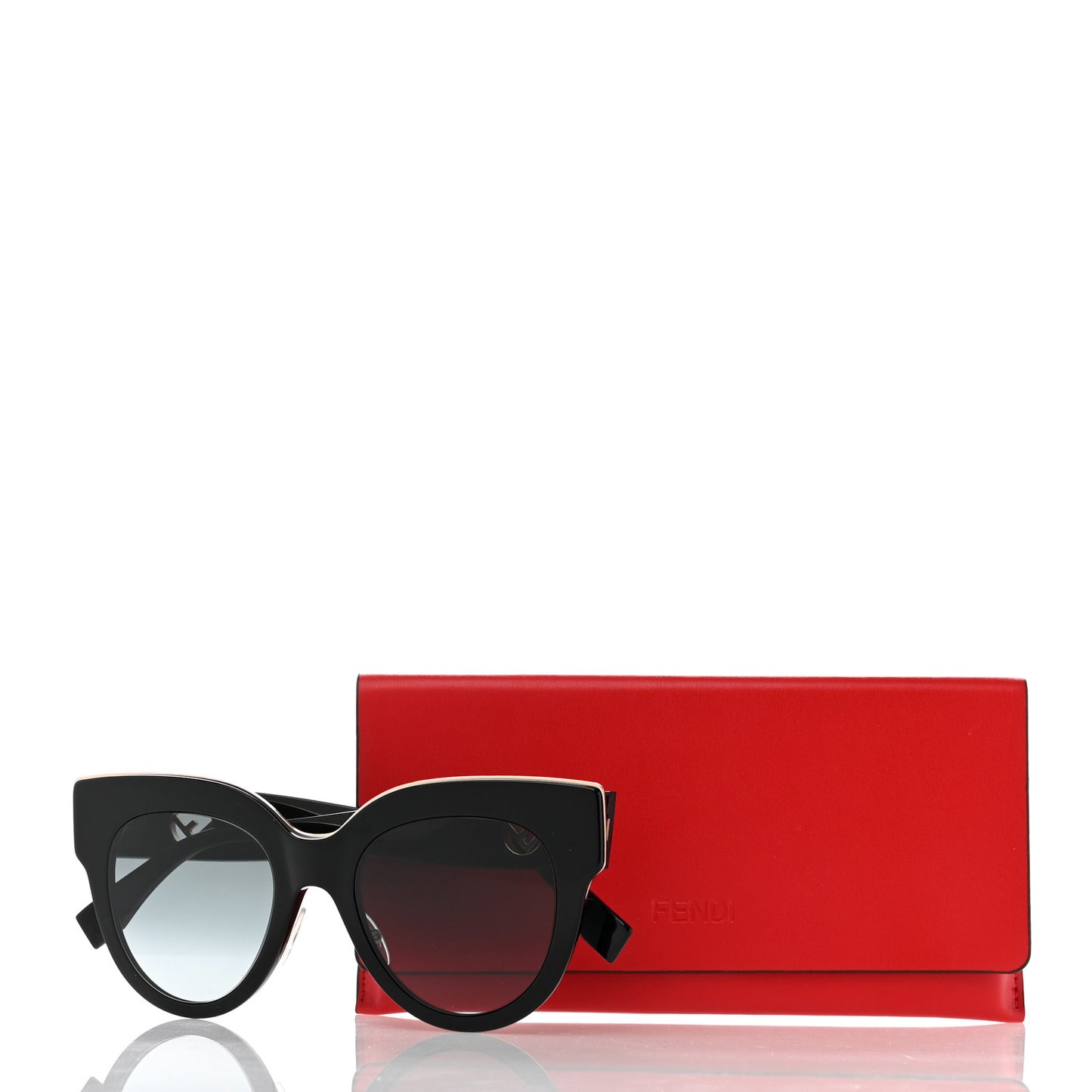 Acetate F is Fendi Cat Eye Sunglasses FF 0360/G/S Black