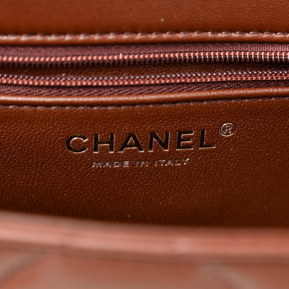 Chanel Shearling Lambskin Quilted Furry Coco Flap Beige Dark Brown 11 of 21