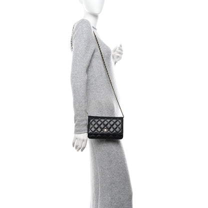 Chanel Caviar Quilted Wallet on Chain WOC Black 2 of 11
