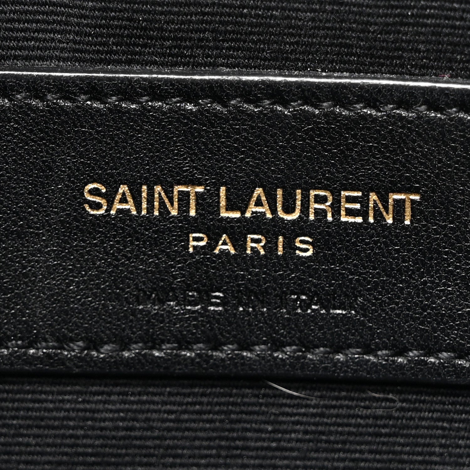 Saint Laurent Calfskin Matelasse Chevron Monogram A5 Wristlet Black 6 of 13