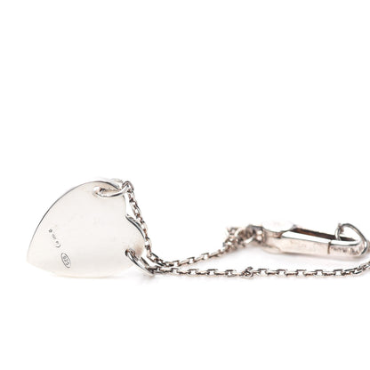 Gucci Sterling Silver Trademark Heart Bracelet 4 of 6