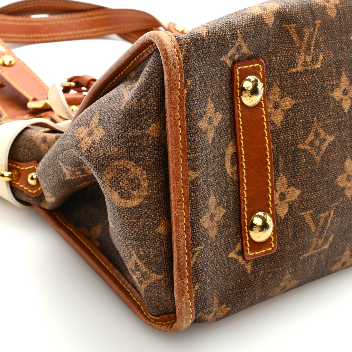 Monogram Rayures Tisse Sac PM