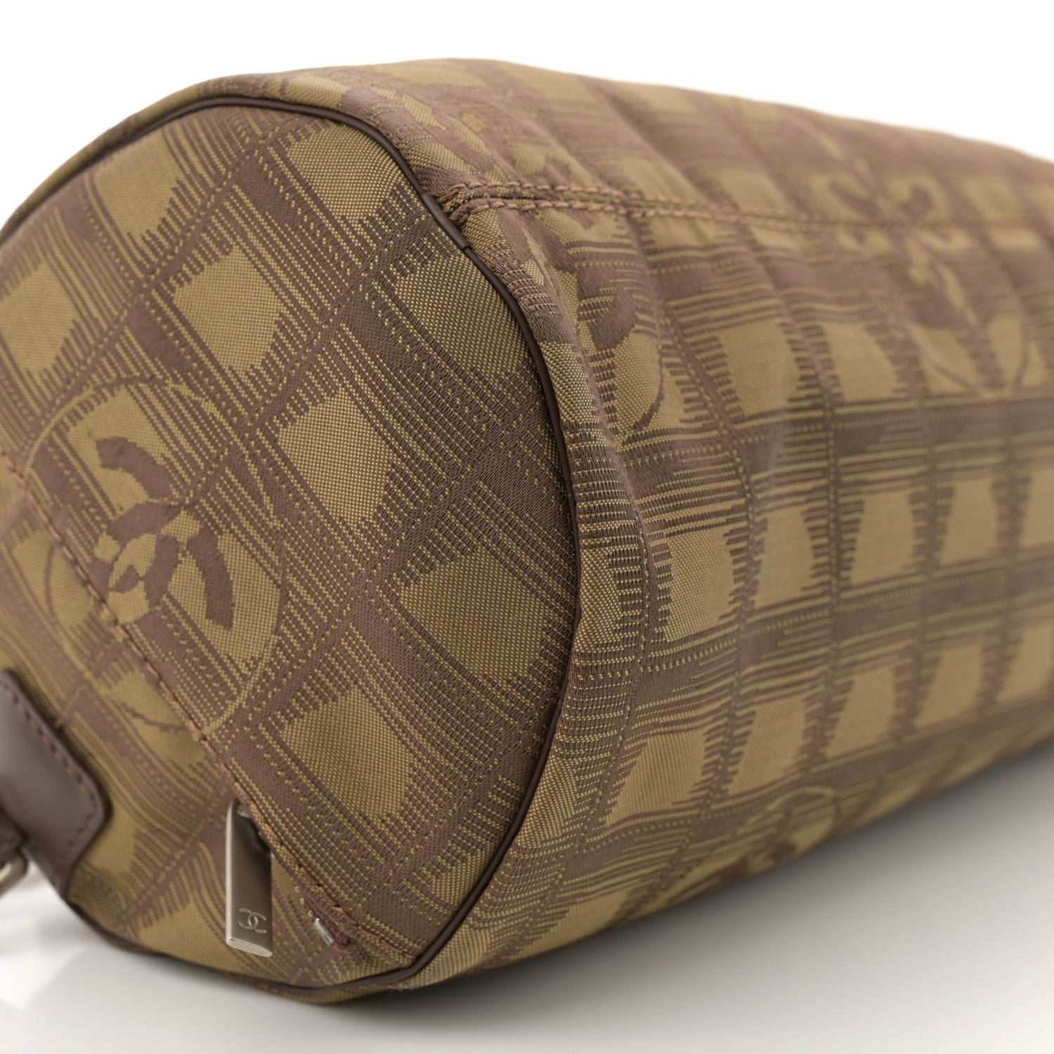 Chanel Nylon Travel Crossbody Bag Brown 9 of 10