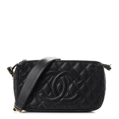 Chanel Caviar Quilted Timeless CC Shoulder Bag Black 1 of 14