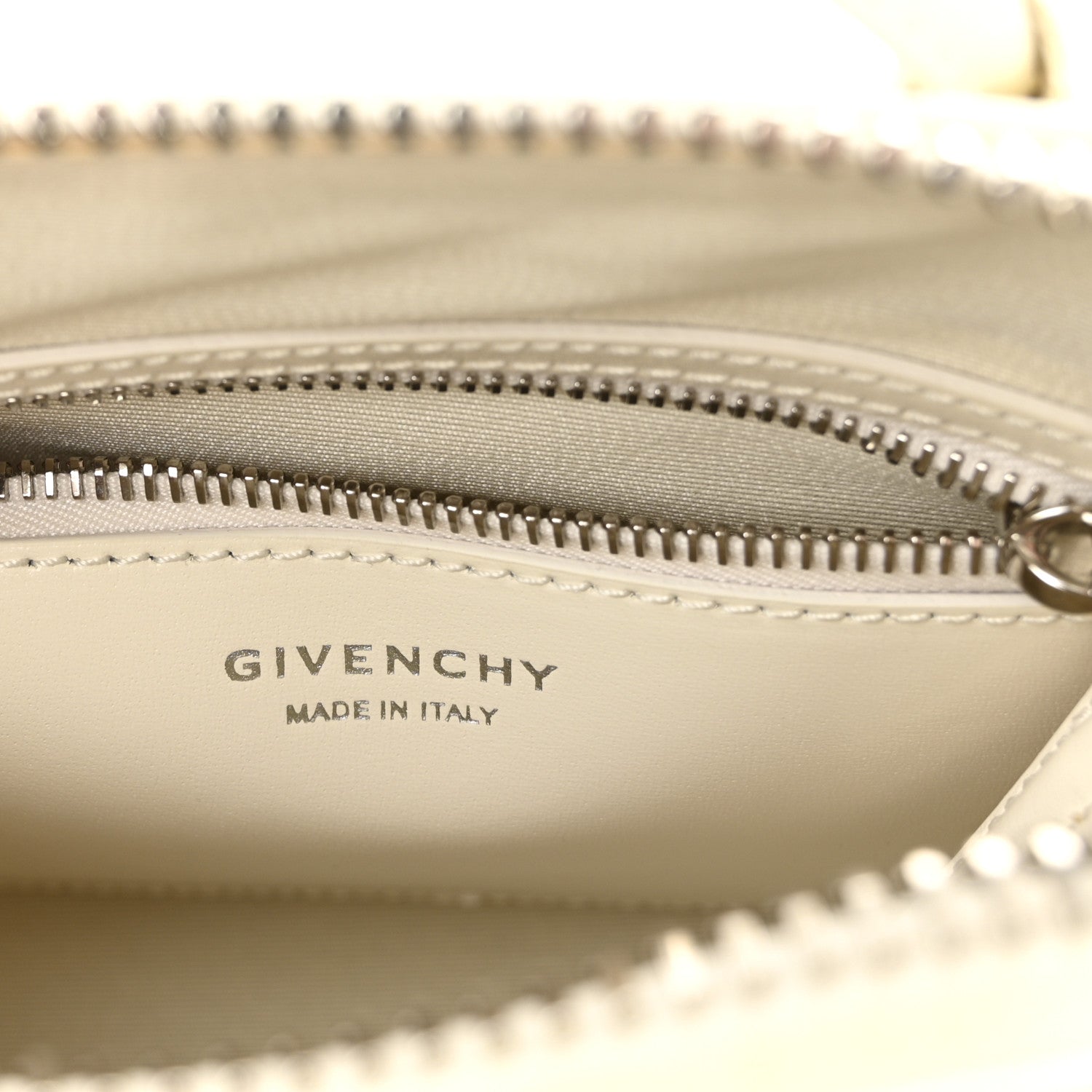 Givenchy Box Calfskin Mini Lock Antigona Shoulder Bag Ivory 6 of 9