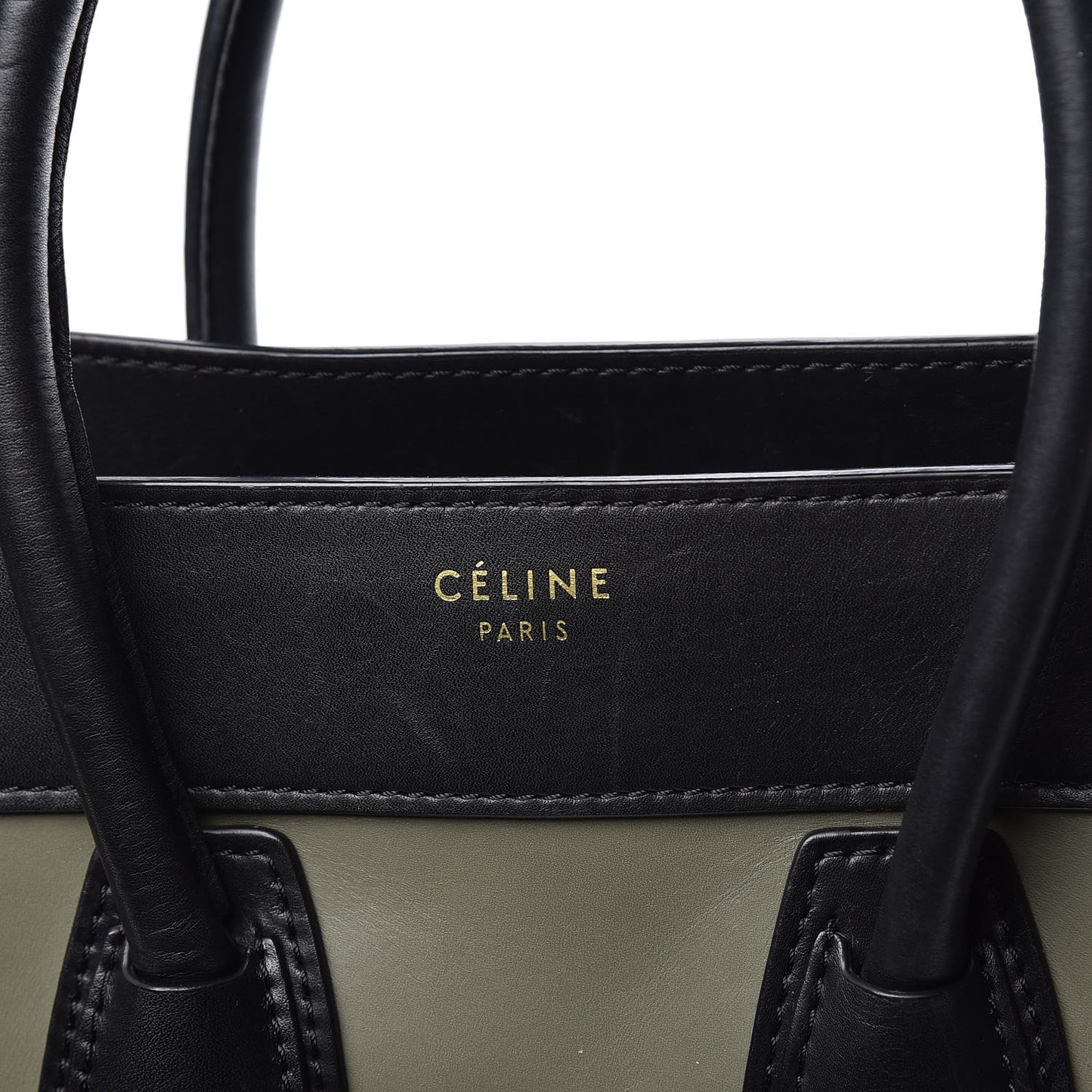 Satin Calfskin Suede Micro Tri-Color Luggage Almond