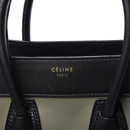 Celine Satin Calfskin Suede Micro Tri-Color Luggage Almond 8 of 15