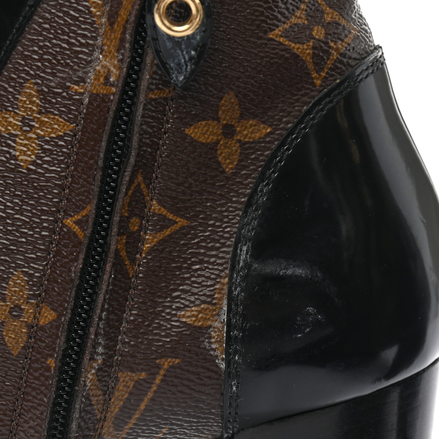 Louis Vuitton Patent Calfskin Monogram Star Trail Ankle Boots 36.5 Black 13 of 14