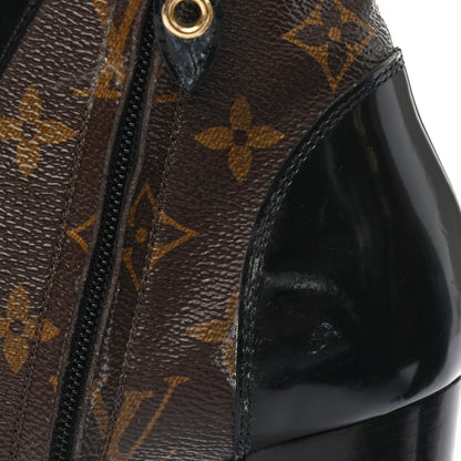 Louis Vuitton Patent Calfskin Monogram Star Trail Ankle Boots 36.5 Black 13 of 14