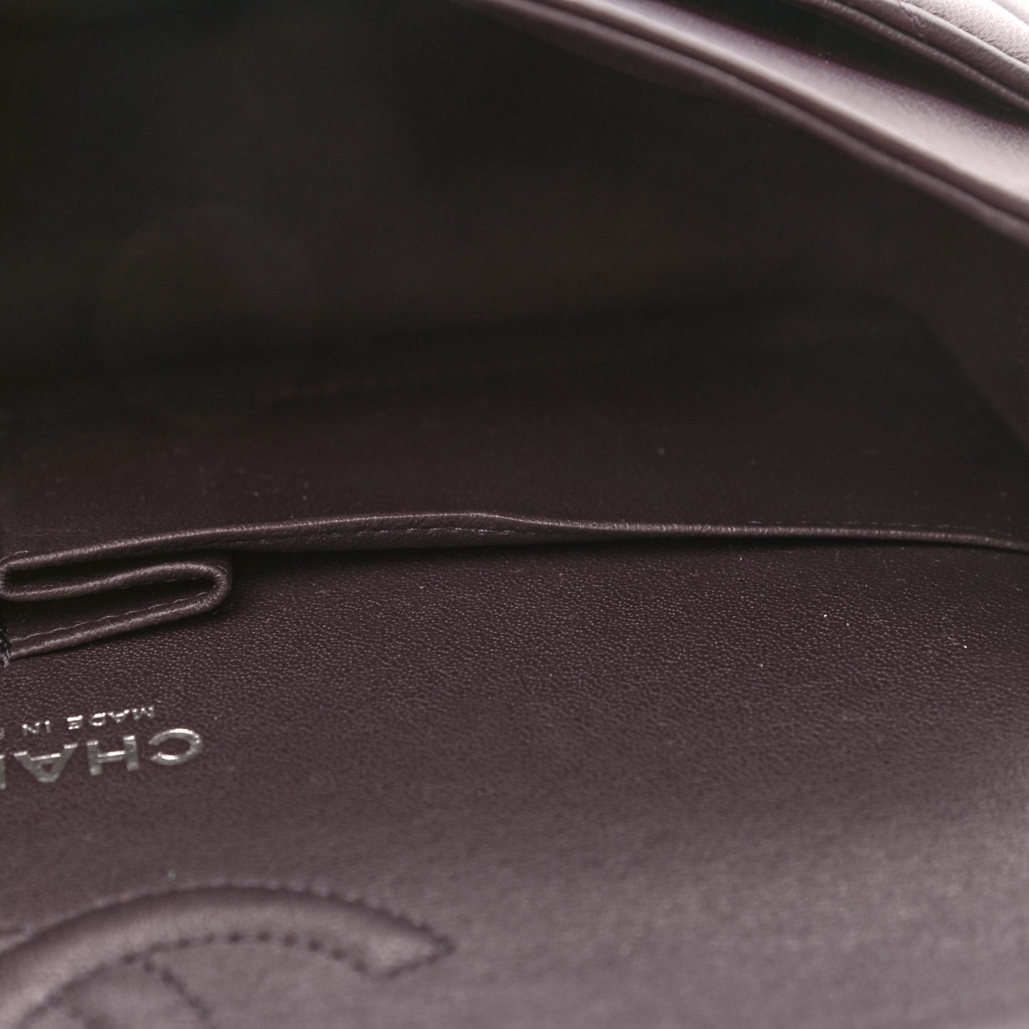 Lambskin Quilted Medium Double Flap Purple