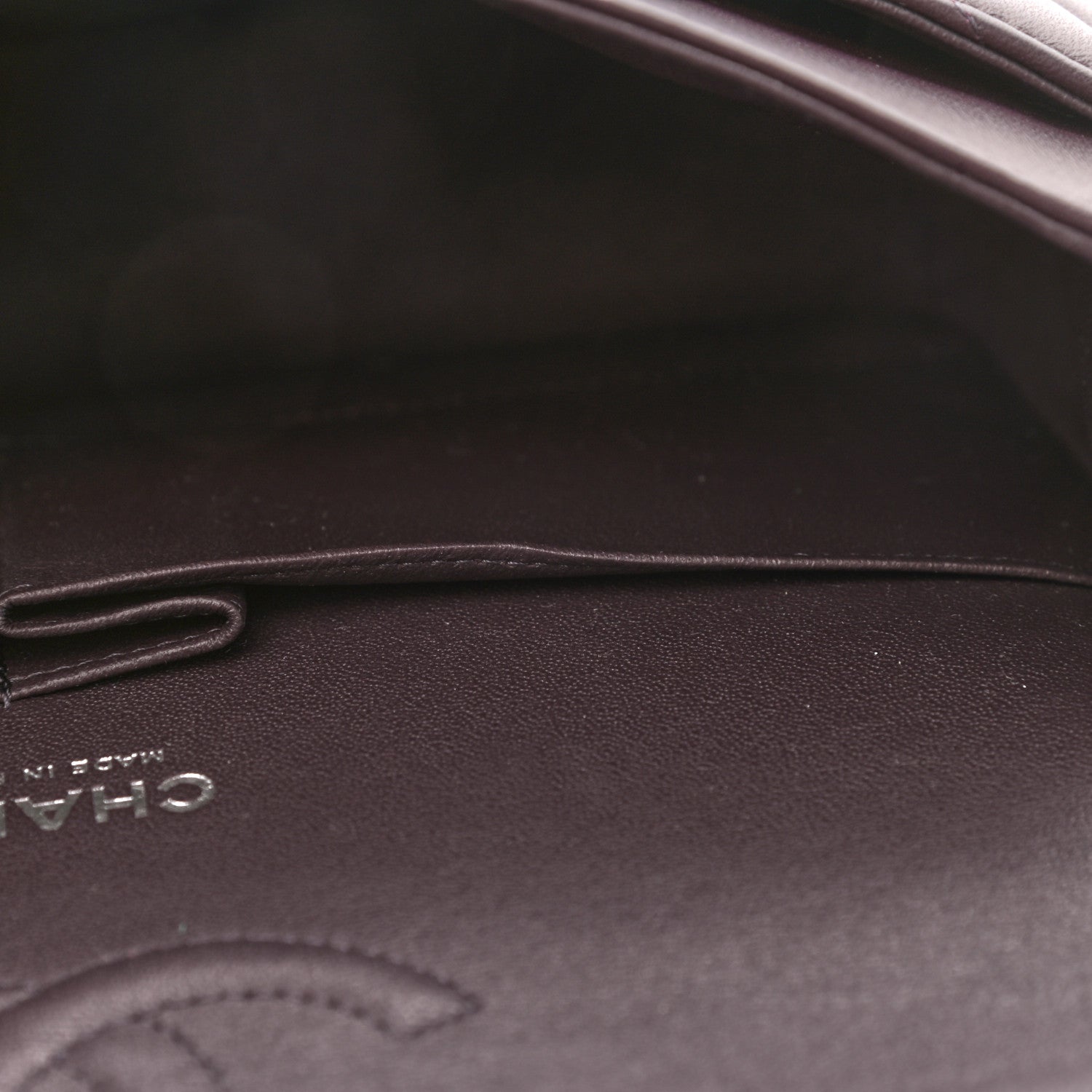 Chanel Lambskin Quilted Medium Double Flap Purple 8 of 10