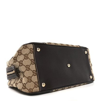Gucci Monogram Small Princy Satchel Dark Brown 4 of 10
