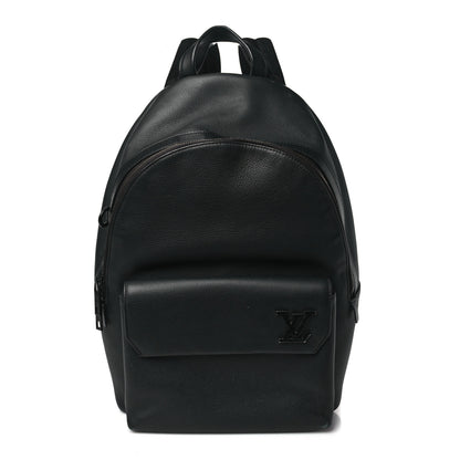 Louis Vuitton Grained Calfskin Aerogram Takeoff Backpack Black 1 of 10