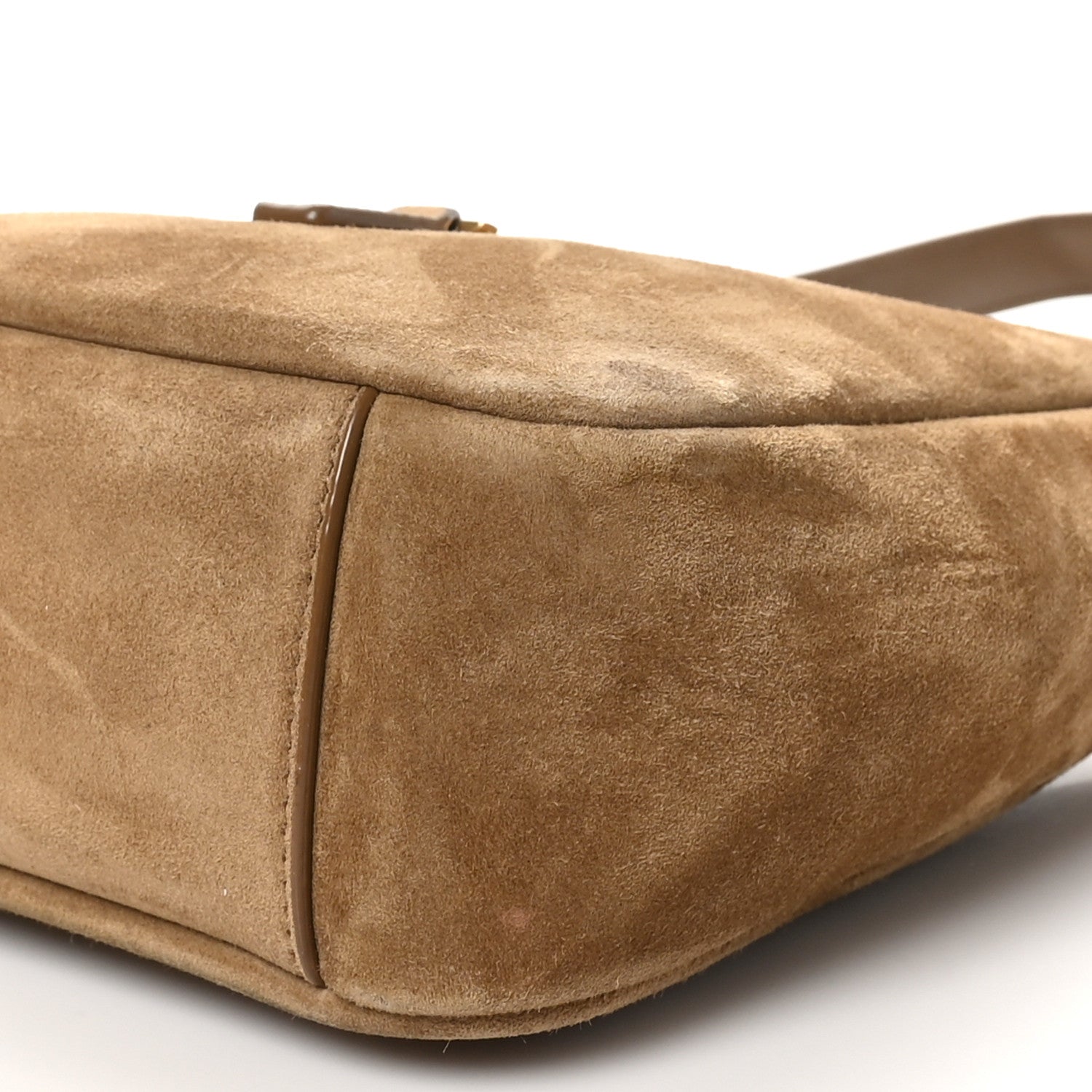 Saint Laurent Suede Baby Le 5 A 7 Hobo Golden Leaf 11 of 11