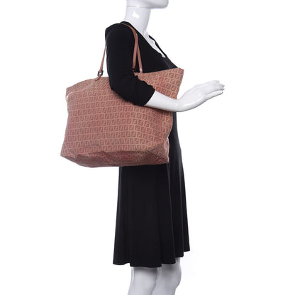 Fendi Zucchino Shopper Tote Pink 2 of 10