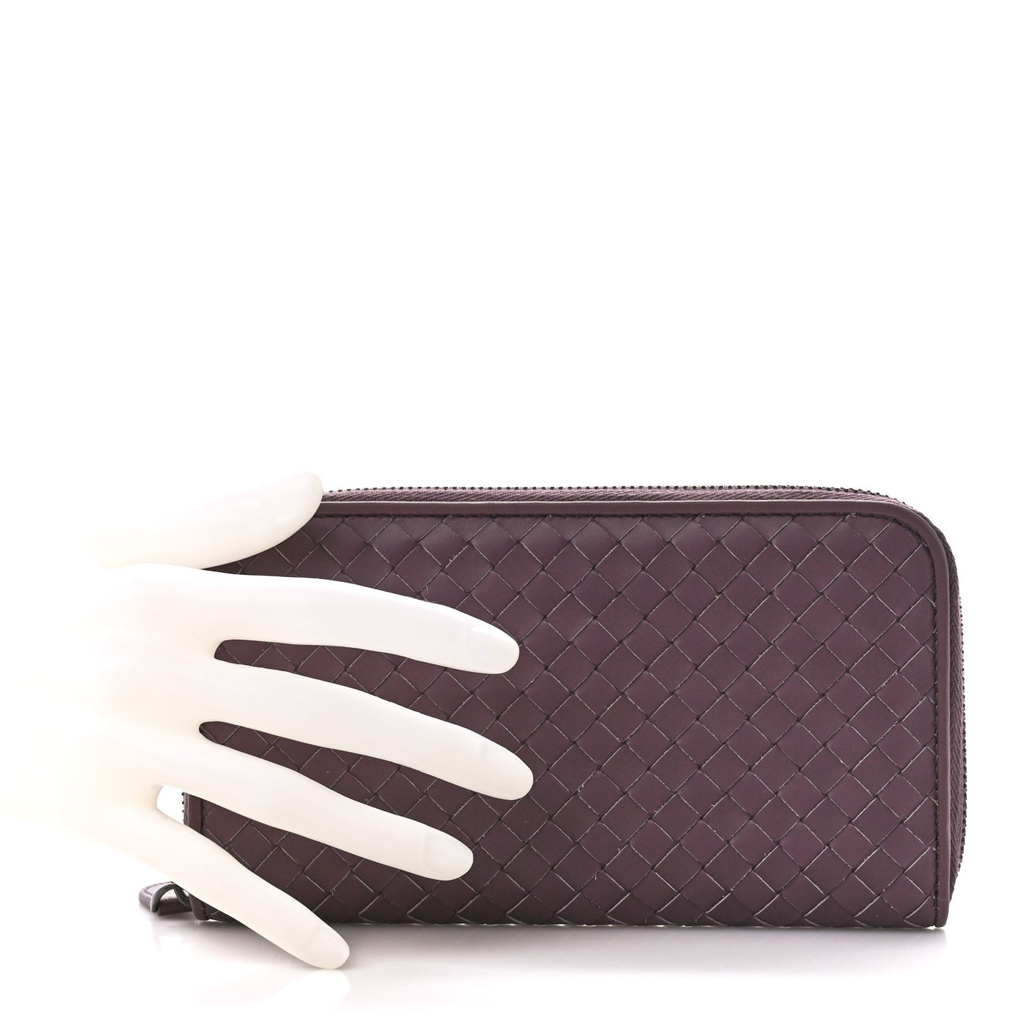 Nappa Intrecciato Zip Around Wallet Corot