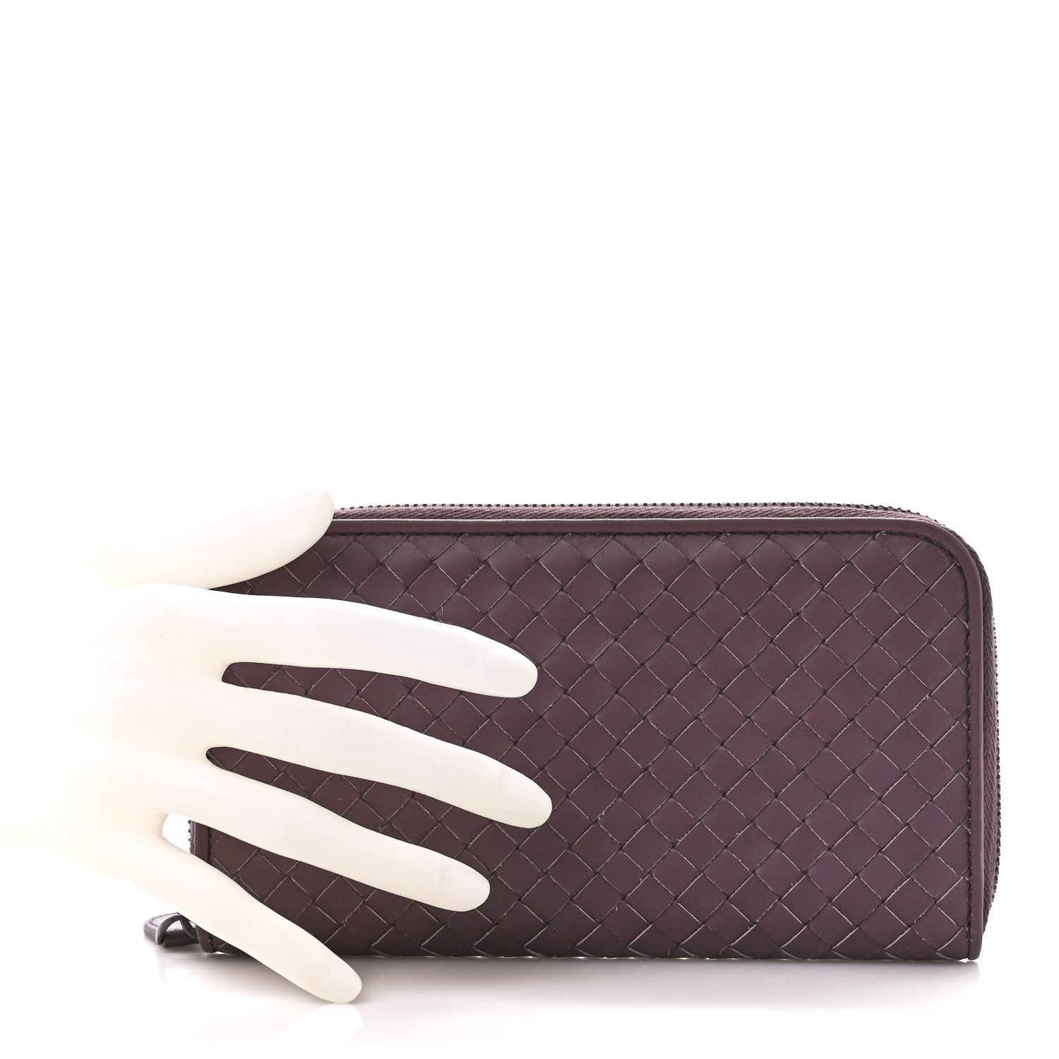 Bottega Veneta Nappa Intrecciato Zip Around Wallet Corot 2 of 11