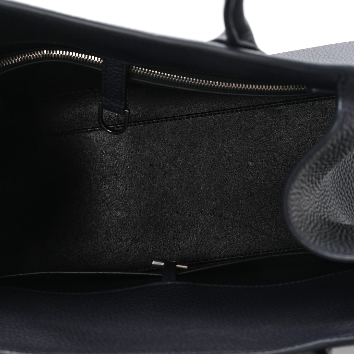 Matte Grained Calfskin Margaux Shoulder 12 Marine