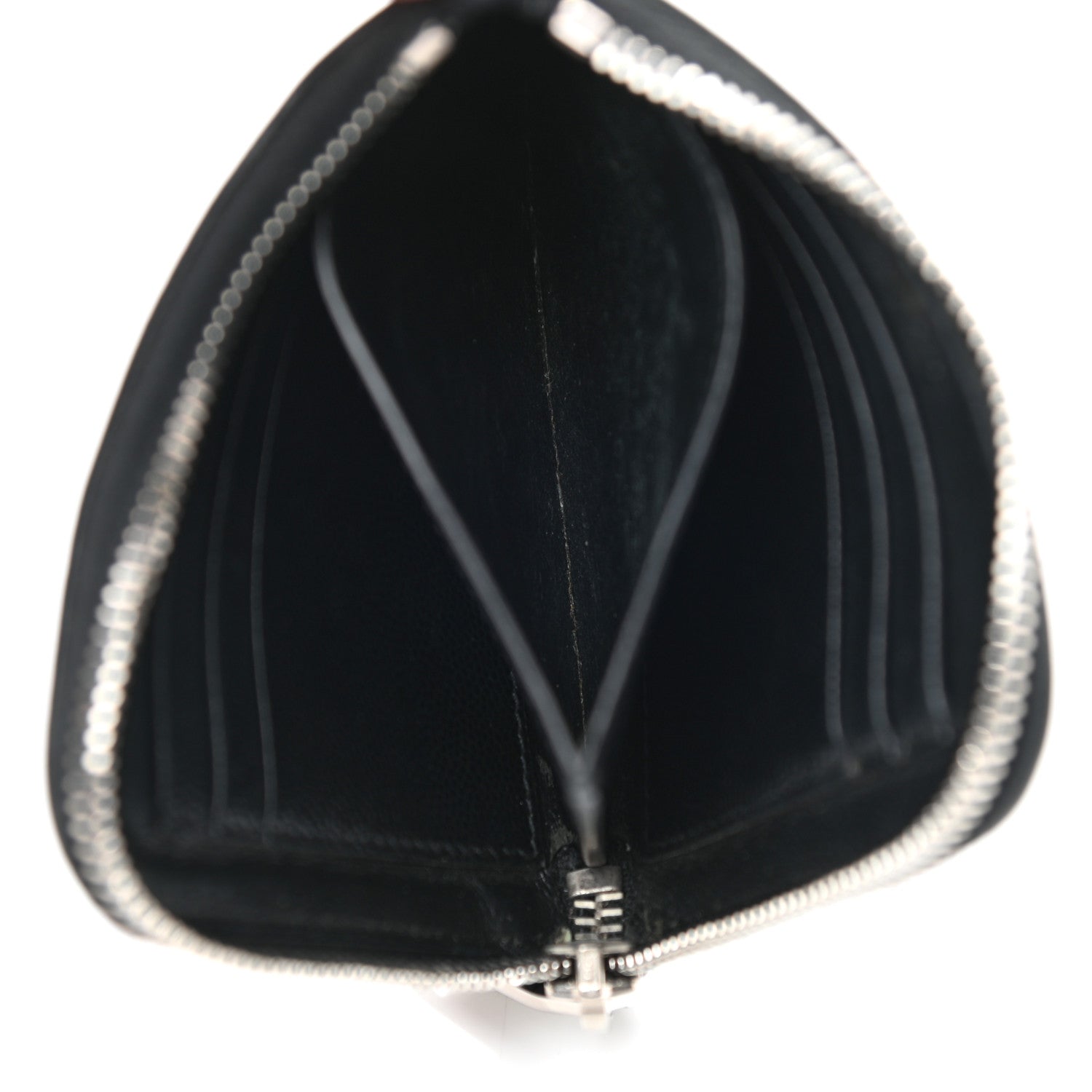 Saint Laurent Calfskin Rider California Zipped Coin Pouch Wallet Black 4 of 10
