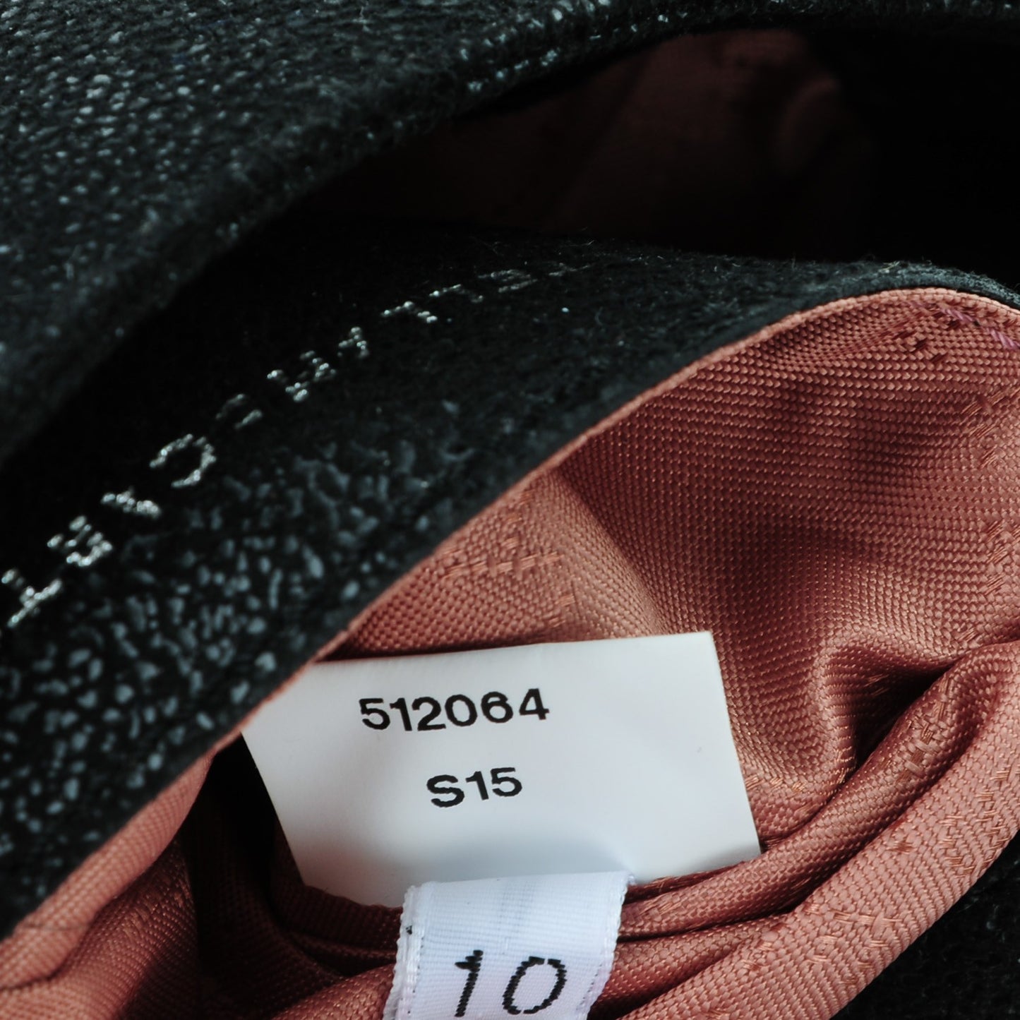Grained Multi Gem Falabella Mini Tote Black