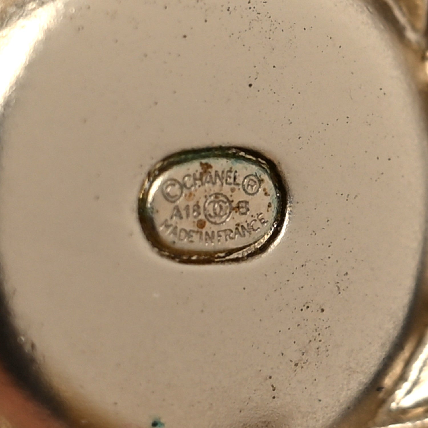 Chanel Lambskin Logo Drop Earrings Gold Black 4 of 4