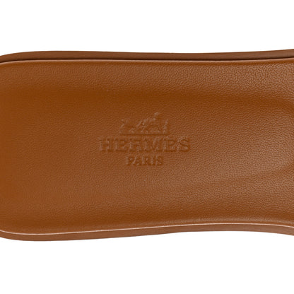 Hermes Denim Canvas Oran Sandals 39.5 Bleu Clair 7 of 9