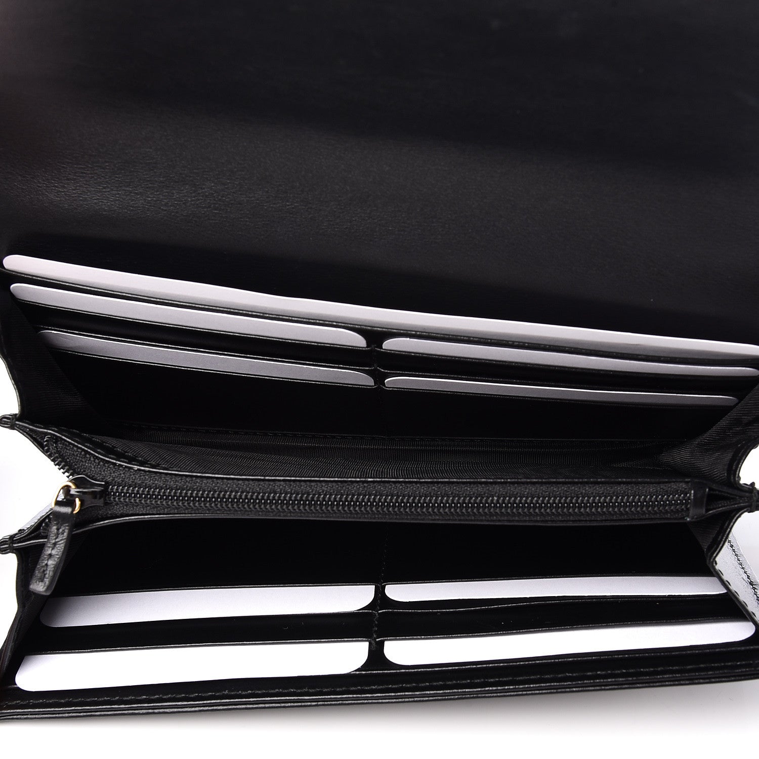 Gucci Calfskin Matelasse GG Marmont Continental Wallet Black 5 of 12