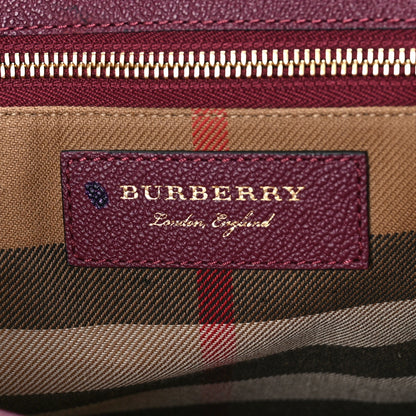 Burberry Soft Grain Medium Buckle Tote Dark Plum 6 of 8