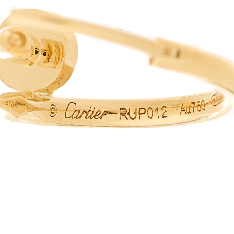 Cartier 18K Yellow Gold Juste Un Clou Single Hoop Earring 5 of 6