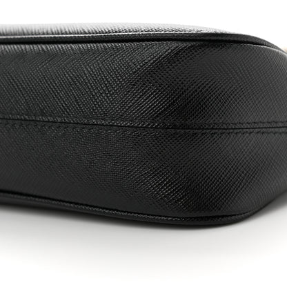 Prada Saffiano Lux Re-Edition 2005 Shoulder Bag Black 10 of 10