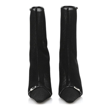 Saint Laurent Elba Applique Tulle Aston 115 Boots 39 Black 3 of 8