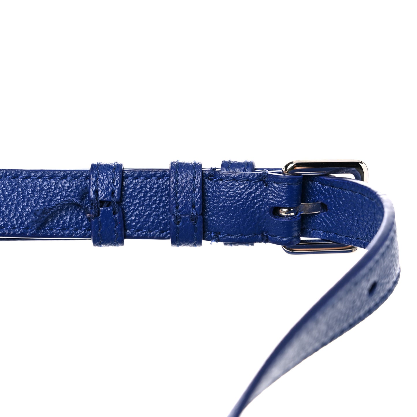 Grained Calfskin Medium Diorama Flap Bag Blue