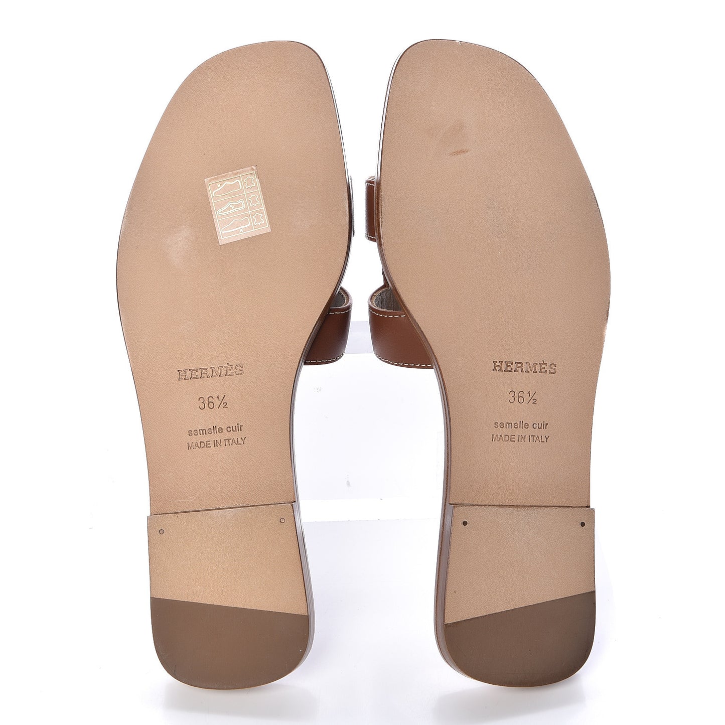 Box Calfskin Oran Sandals 36.5 Gold