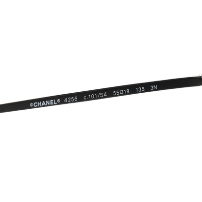Chanel Metal Pilot Sunglasses 4256 Black 5 of 8