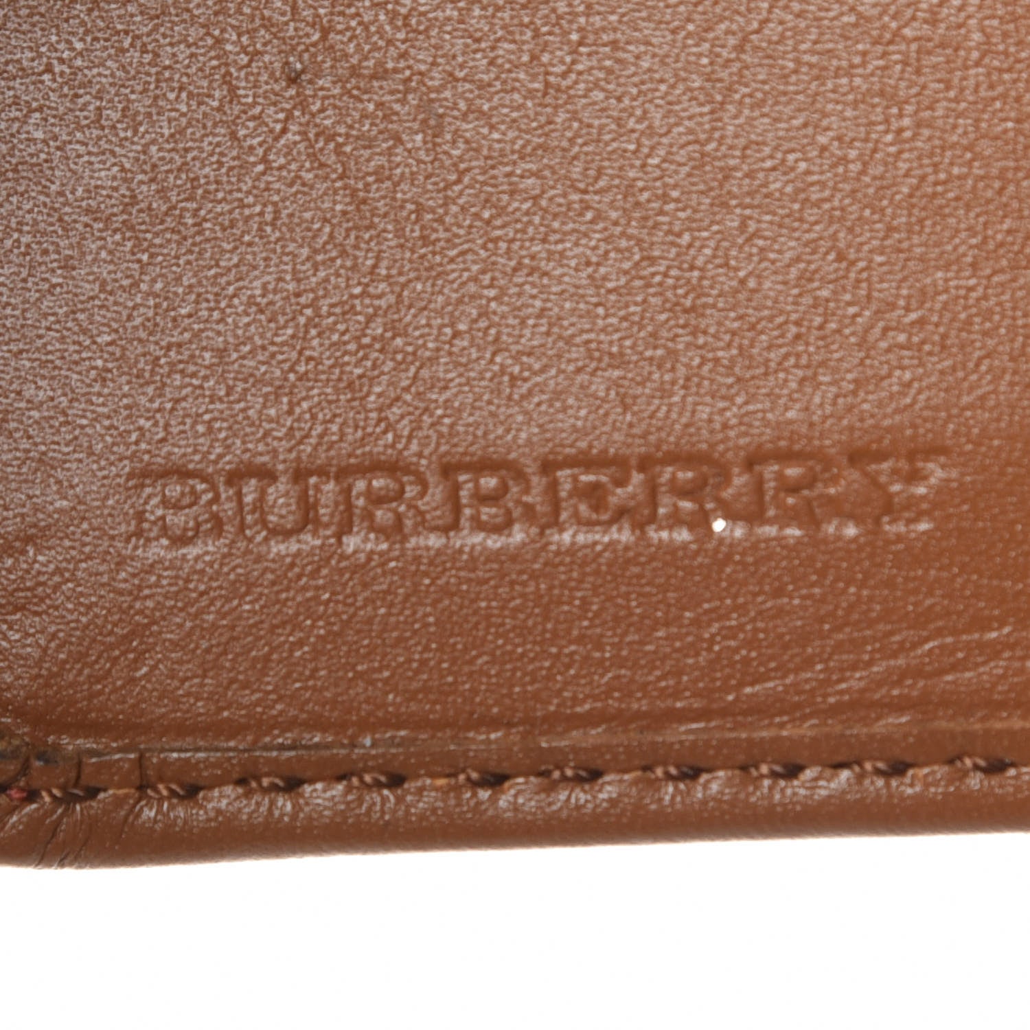 Burberry London Grainy Calfskin Bi-Fold Wallet Orange 7 of 8
