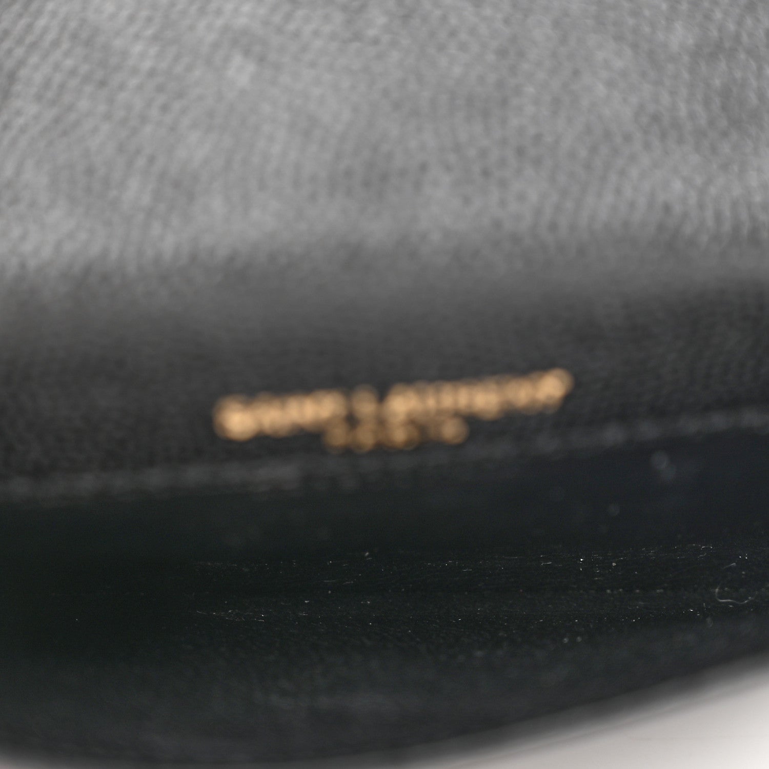 Saint Laurent Grain De Poudre Uptown Monogram Card Case Black 5 of 6