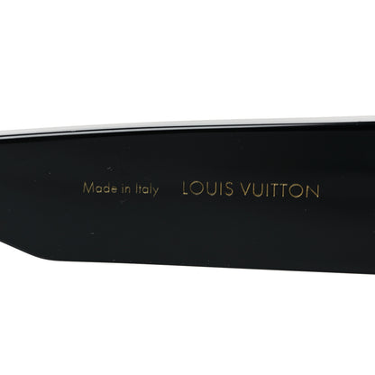 Louis Vuitton Acetate Swarovski Crystal Cyclone Sunglasses Z1578W Black 6 of 7