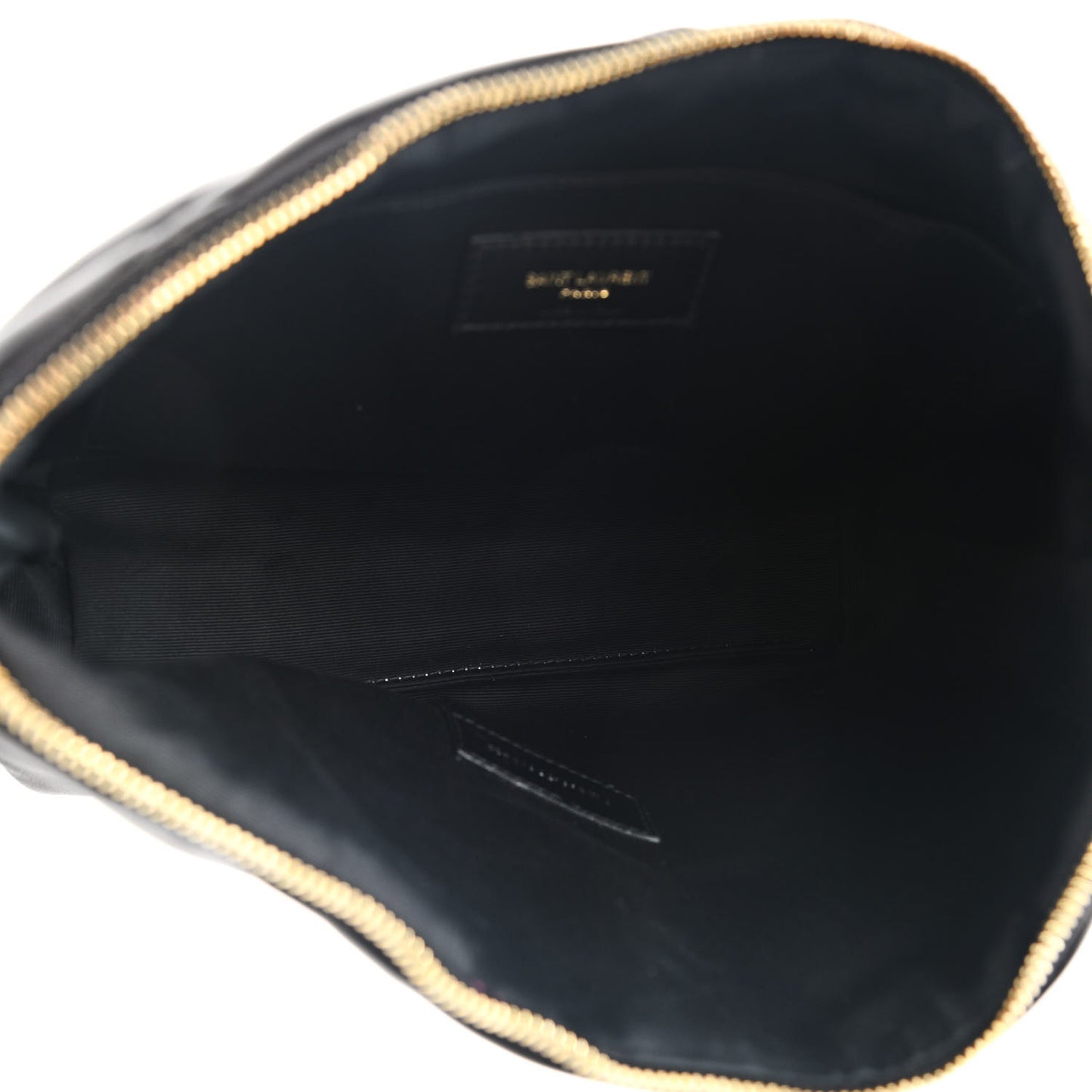 Lambskin Monogram Medium Sade Puffer Pouch Black