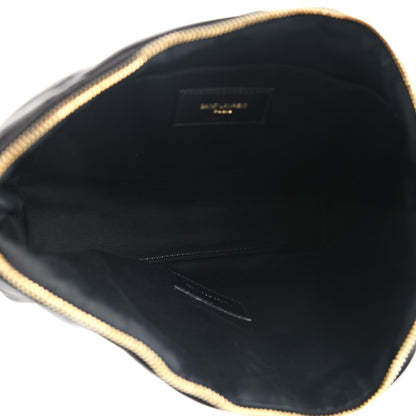 Saint Laurent Lambskin Monogram Medium Sade Puffer Pouch Black 5 of 7