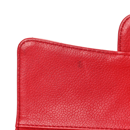 Chanel Caviar Quilted Large Flap Wallet Red 14 of 21