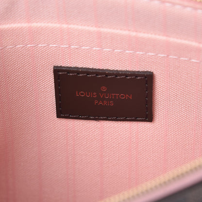 Louis Vuitton Damier Ebene Neverfull MM GM Pochette Rose Ballerine 6 of 8