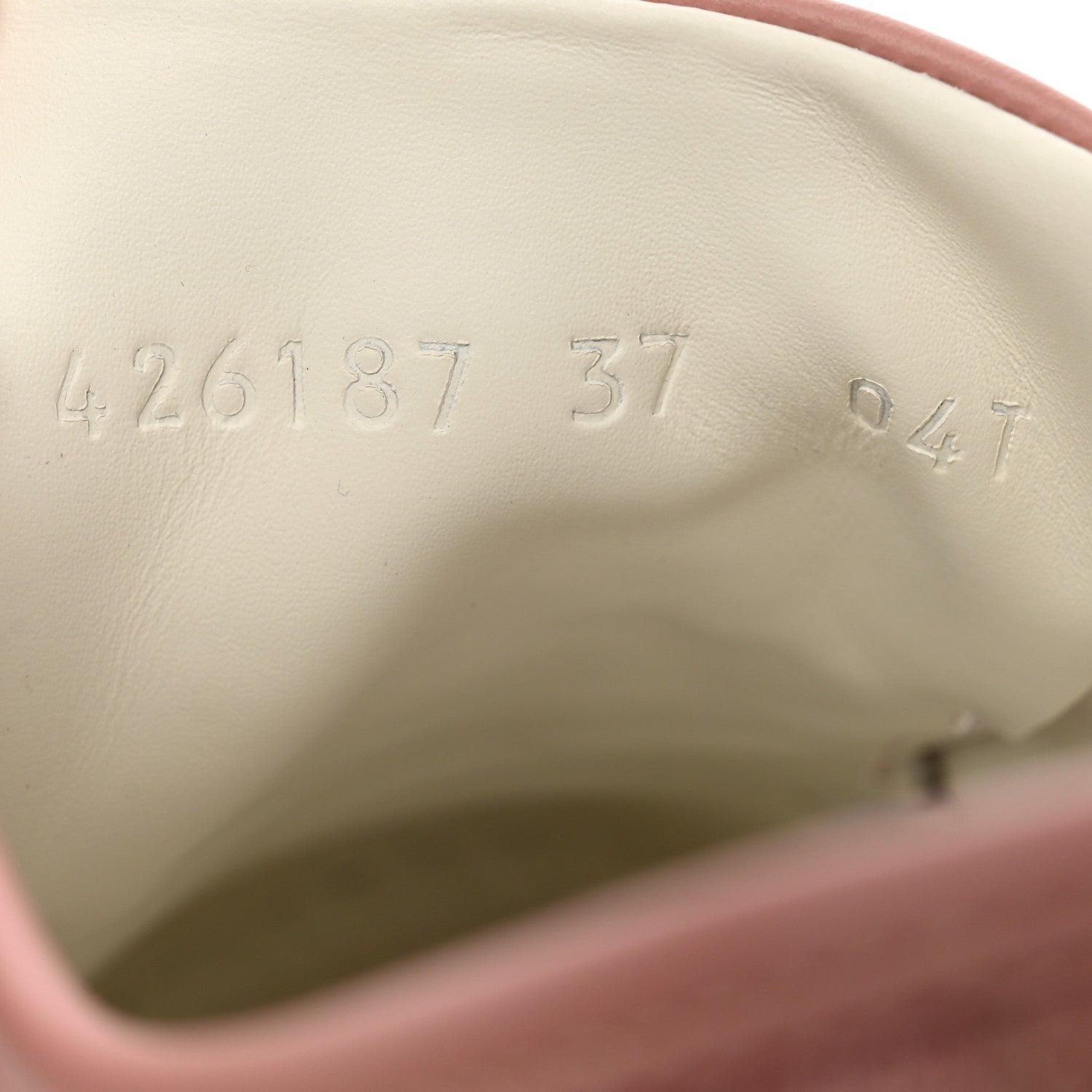 Gucci GG Monogram Calfskin Womens Low Top Sneakers 37 Pink Soft Pink 8 of 14