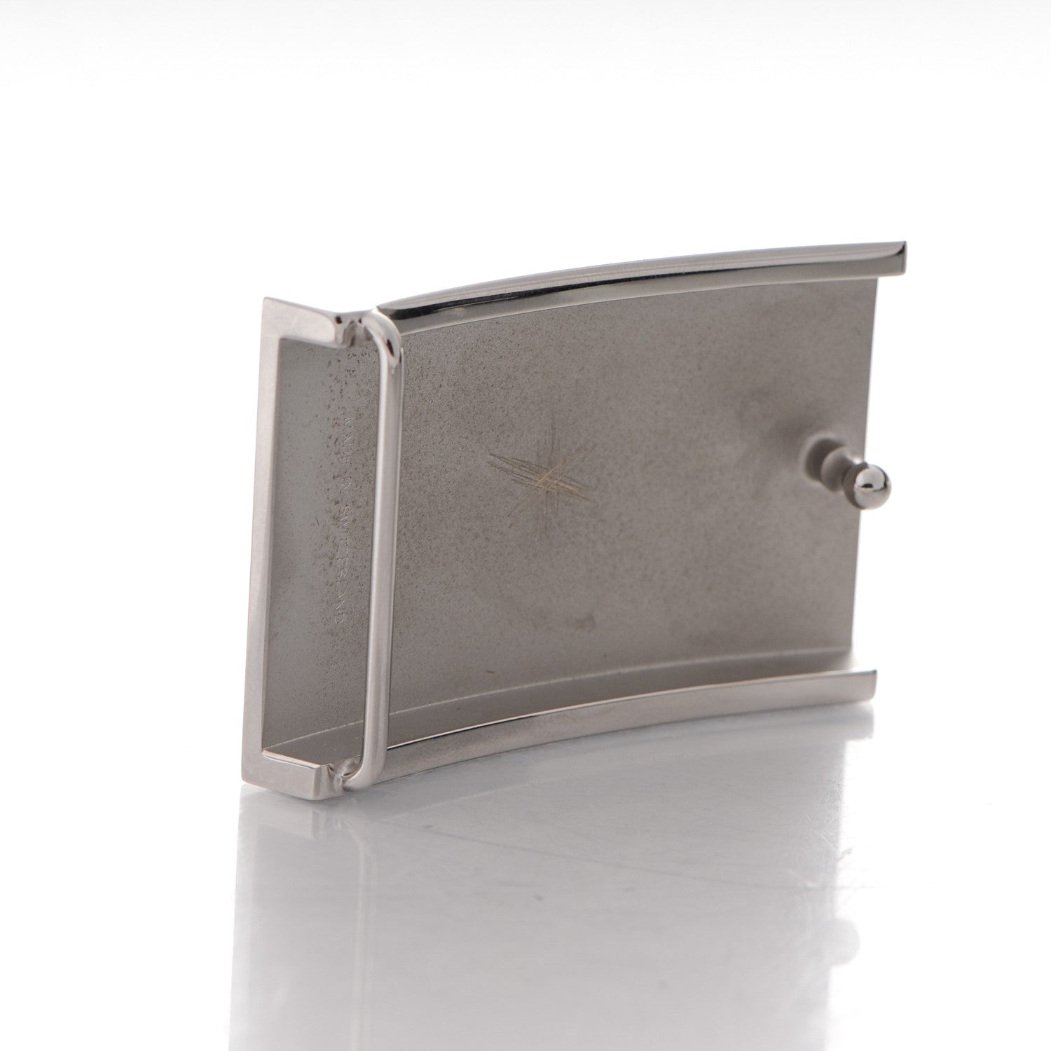 Hermes Palladium 32mm Depart H Belt Buckle 3 of 5