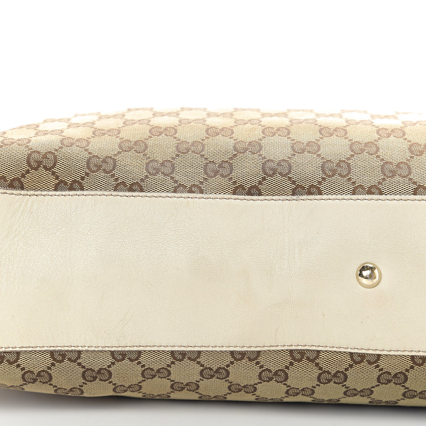 Monogram Peggy Braided Tote Off White