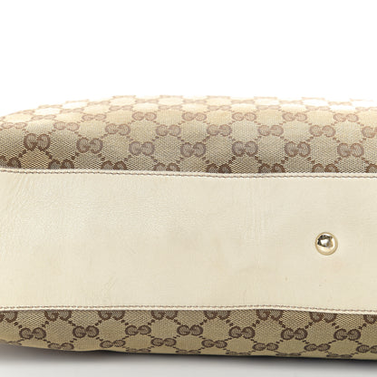 Gucci Monogram Peggy Braided Tote Off White 15 of 17